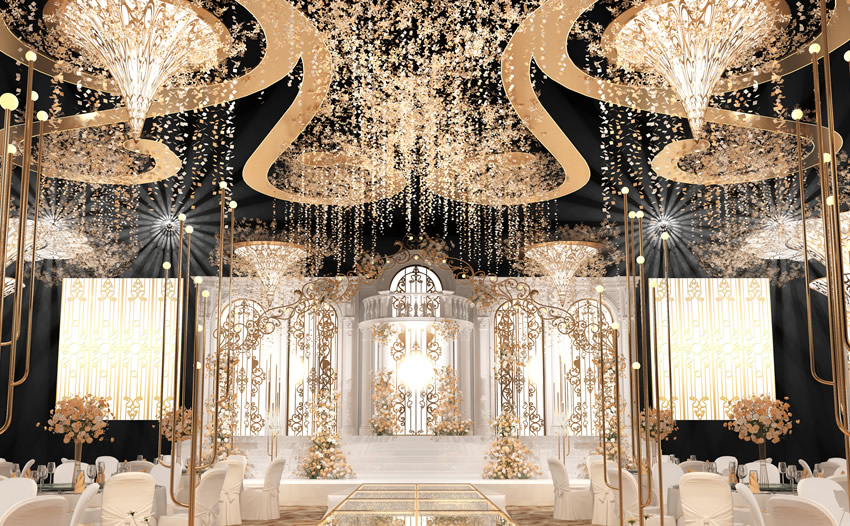 曲阜花木兰喜事汇金色大厅效果展示